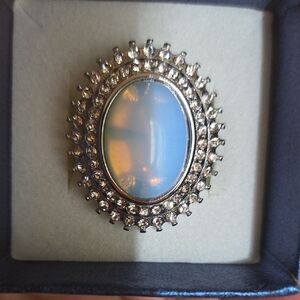 10ct Genuine Ethiopian Opal in a ring